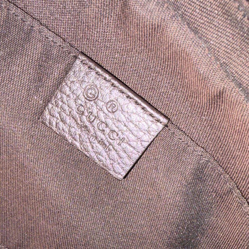 Gucci Beige and Brown Monogram Belt Bag - Picture 8 of 9